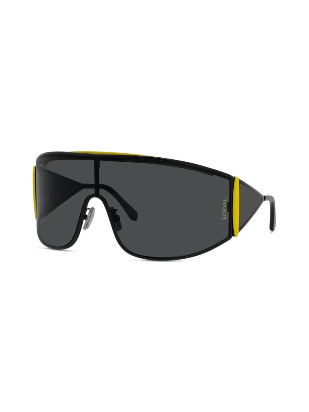 New LOEWE Women's Sunglasses Metal Frame SIGNATURE LW40202U 02A 0 Black Mask